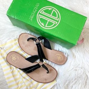 Black Patent McKim Sandals